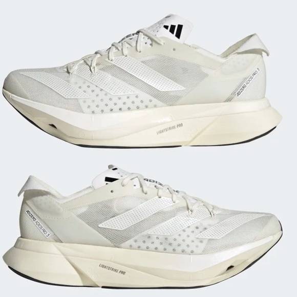 adidas Adizero Adios Pro 3 Triple White - Picture 5 of 11